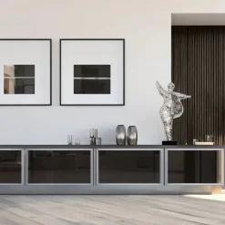 Statues & Sculptures Figurative|Table Top^Dancing Soul 95cm Silver Metal Indoor Sculpture