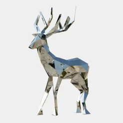 Statues & Sculptures Wildlife|Stags & Deers^Deer 168cm Geometric Metal Garden Sculpture