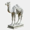 Statues & Sculptures Wildlife|Modern^Desert Camel 160cm White Marble Garden Statue v6