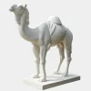 Statues & Sculptures Wildlife|Modern^Desert Camel 160cm White Marble Garden Statue v4