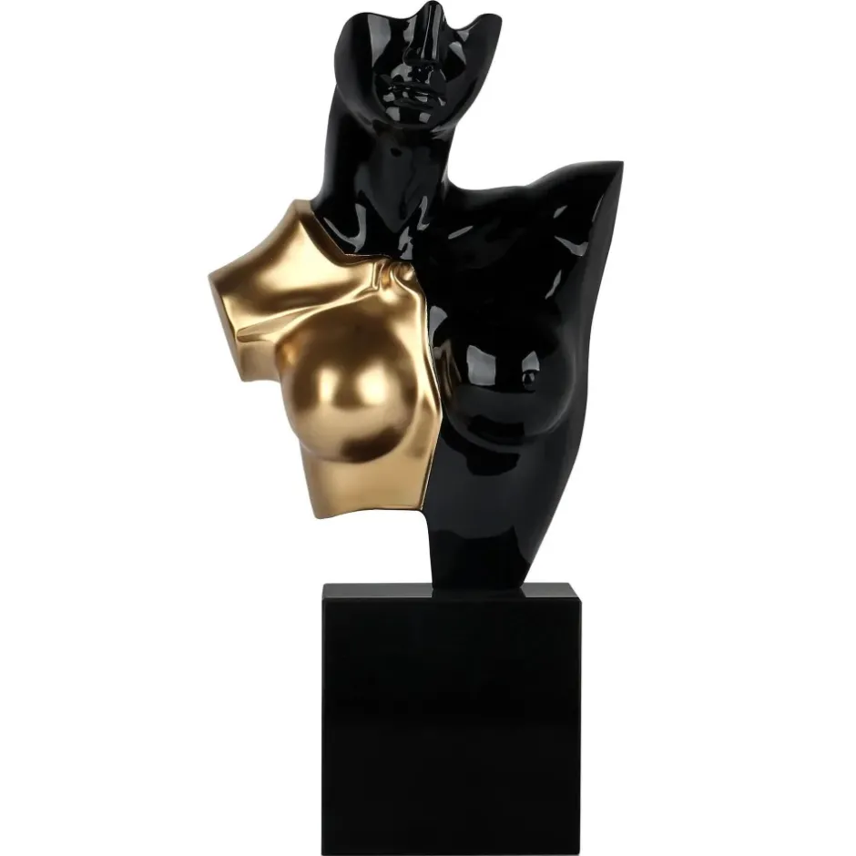 Statues & Sculptures Figurative|Table Top^Divided Diva 50cm Black Resin Indoor Sculpture