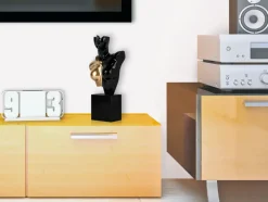 Statues & Sculptures Figurative|Table Top^Divided Diva 50cm Black Resin Indoor Sculpture