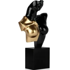 Statues & Sculptures Figurative|Table Top^Divided Diva 50cm Black Resin Indoor Sculpture