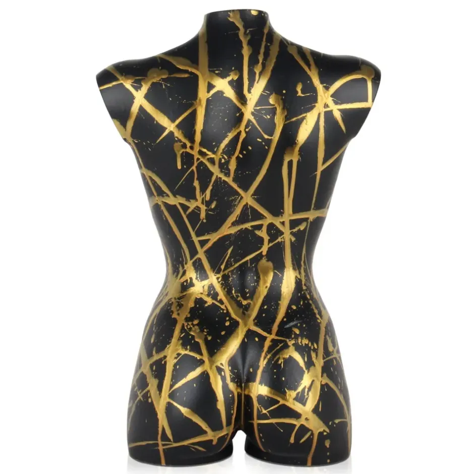 Statues & Sculptures Figurative|Table Top^Divine Torso 50cm Black Resin Indoor Sculpture