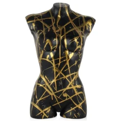Statues & Sculptures Figurative|Table Top^Divine Torso 50cm Black Resin Indoor Sculpture