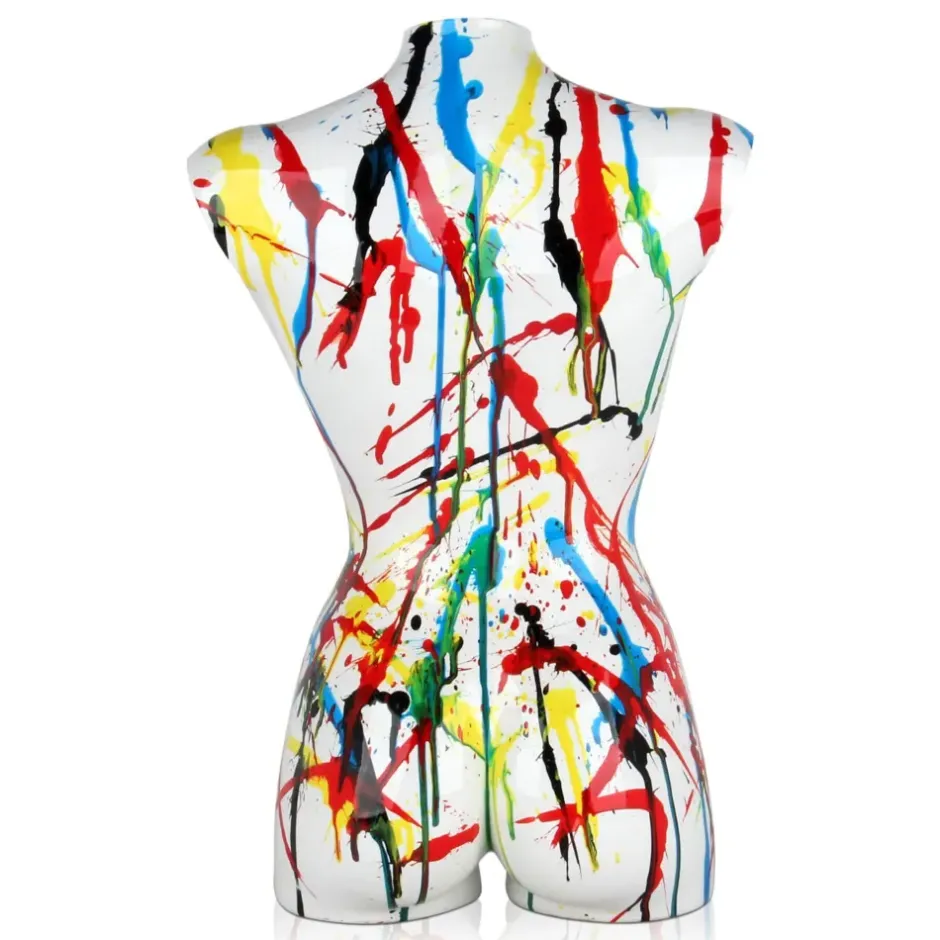 Statues & Sculptures Figurative|Table Top^Divine Torso 50cm Multicolour Resin Indoor Sculpture