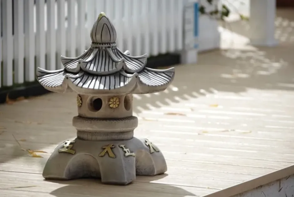 Statues & Sculptures Pagodas^Double Top Japanese Pagoda Stone Garden Ornament