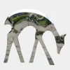 Statues & Sculptures Wildlife|Stags & Deers^Dynamic Deer 91cm Metal Garden Sculpture