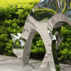 Statues & Sculptures Wildlife|Stags & Deers^Dynamic Deer 91cm Metal Garden Sculpture