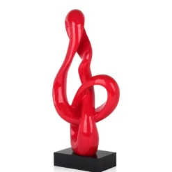 Statues & Sculptures Table Top|Floor Standing^Dynamic Twist 58cm Red Resin Indoor Sculpture