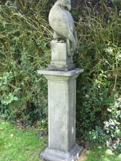 Statues & Sculptures Eagles|Modern^Eagle on Athenian Pedestal Modern Stone Garden Statue