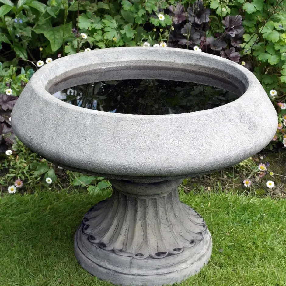 Statues & Sculptures Bird Baths^Edwardian Design Stone Garden Birdbath