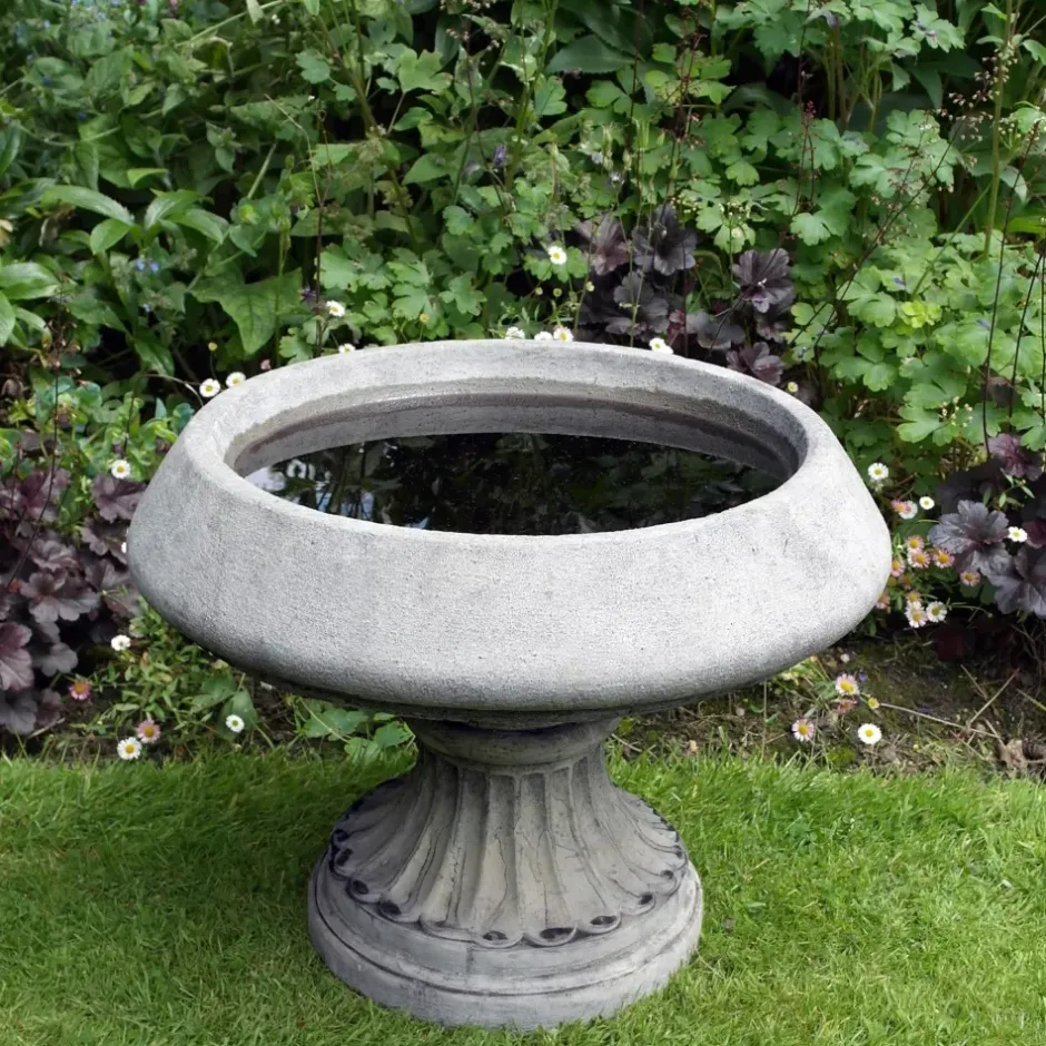 Statues & Sculptures Bird Baths^Edwardian Design Stone Garden Birdbath
