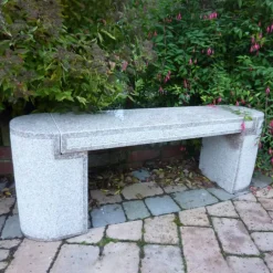 Statues & Sculptures Stone Benches^Elegance Polished Granite Stone Garden Bench