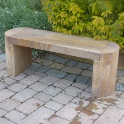 Statues & Sculptures Stone Benches^Elegance Polished Rainbow Sandstone Garden Bench