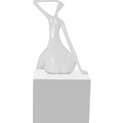 Statues & Sculptures Figurative|Table Top^Elegant Grace 75cm White Resin Indoor Sculpture