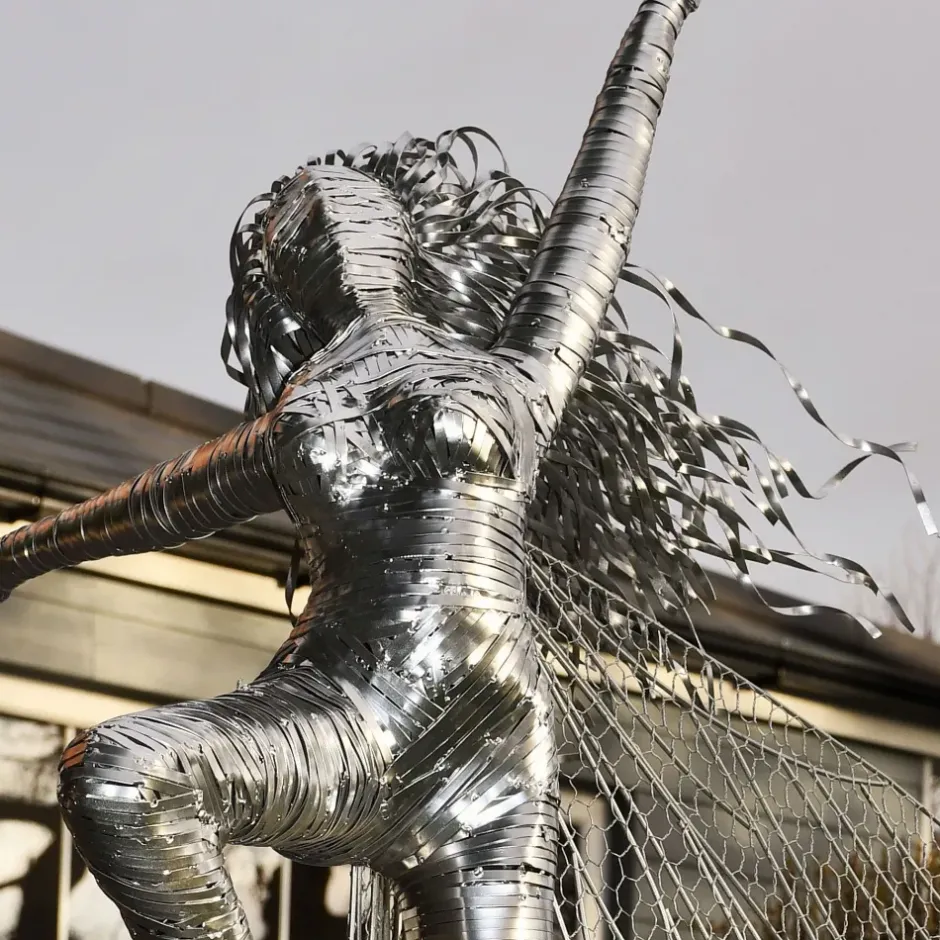 Statues & Sculptures Fairies^Elvina Fairy Metal Wire Garden Sculpture