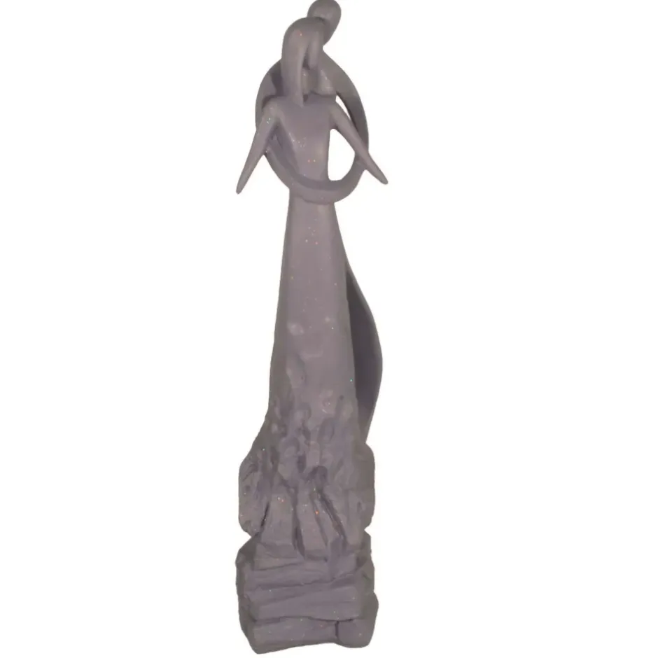 Statues & Sculptures Modern^Embracing Lovers 81cm Modern Poly Resin Garden Statue
