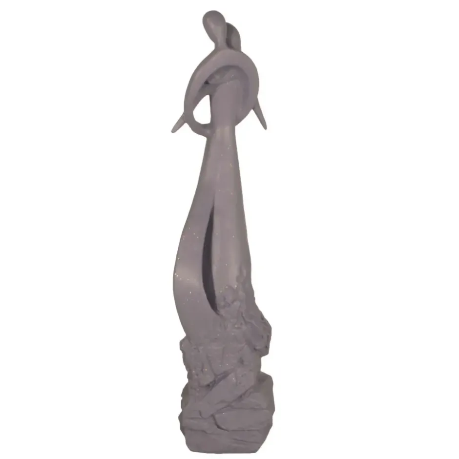 Statues & Sculptures Modern^Embracing Lovers 81cm Modern Poly Resin Garden Statue