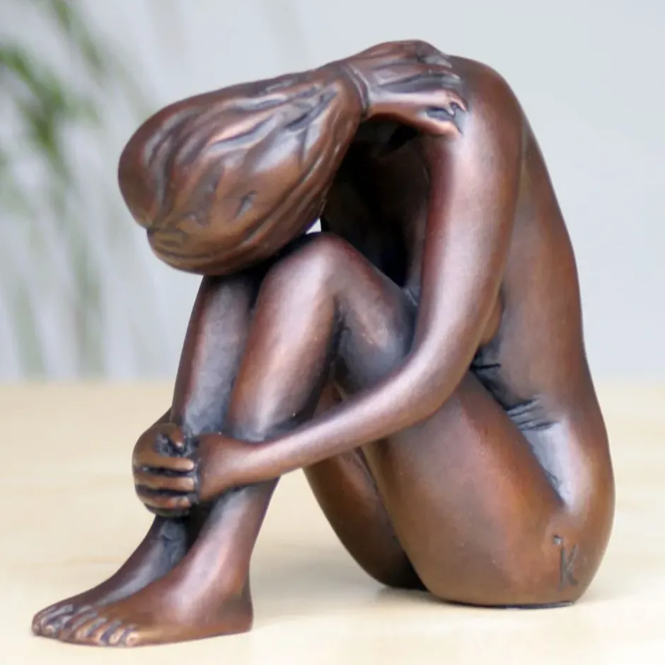 Statues & Sculptures Figurative|Table Top^Emma Figurine Bronze Indoor Sculpture