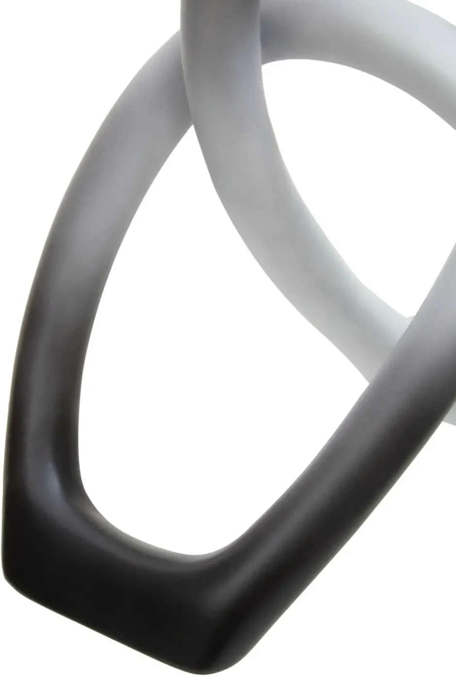 Statues & Sculptures Table Top|Abstract^Eternal Curves 19cm Black & White Resin Indoor Sculpture