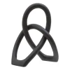 Statues & Sculptures Table Top|Abstract^Eternal Curves 19cm Black Resin Indoor Sculpture