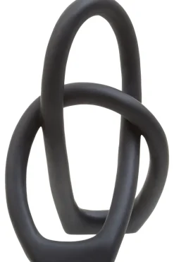 Statues & Sculptures Table Top|Abstract^Eternal Curves 19cm Black Resin Indoor Sculpture