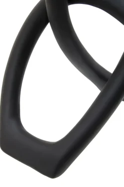 Statues & Sculptures Table Top|Abstract^Eternal Curves 19cm Black Resin Indoor Sculpture