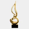 Statues & Sculptures Giant|Floor Standing^Eternal Flame 173cm Gold Metal Garden Sculpture