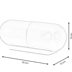 Statues & Sculptures Table Top|Contemporary^Eternal Happiness Pill 13cm Fuchsia Resin Indoor Sculpture