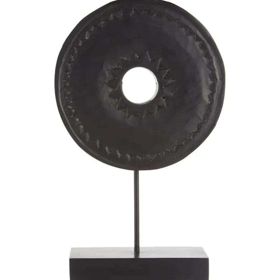 Statues & Sculptures Table Top|Abstract^Eternal Loop 44cm Black Wood Indoor Sculpture