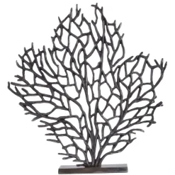 Statues & Sculptures Table Top|Contemporary^Euphoric Coral 53cm Black Metal Indoor Sculpture