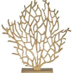 Statues & Sculptures Table Top|Contemporary^Euphoric Coral 40cm Gold Metal Indoor Sculpture