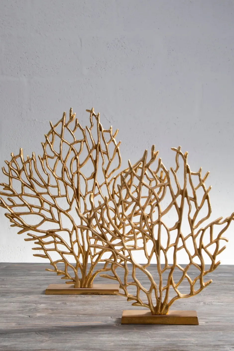 Statues & Sculptures Table Top|Contemporary^Euphoric Coral 40cm Gold Metal Indoor Sculpture