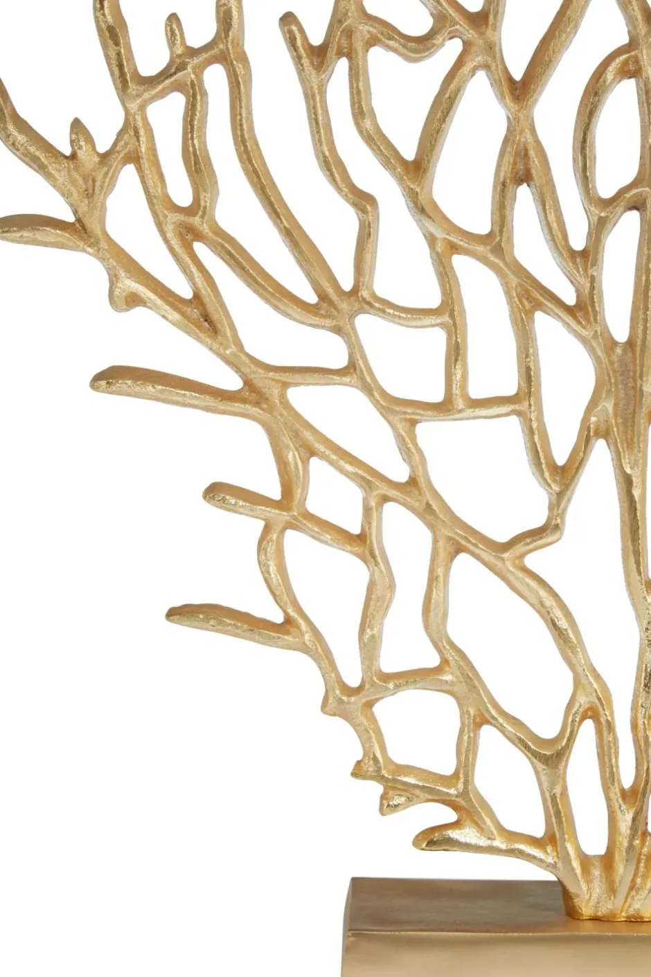 Statues & Sculptures Table Top|Contemporary^Euphoric Coral 40cm Gold Metal Indoor Sculpture