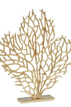 Statues & Sculptures Table Top|Contemporary^Euphoric Coral 54cm Gold Metal Indoor Sculpture
