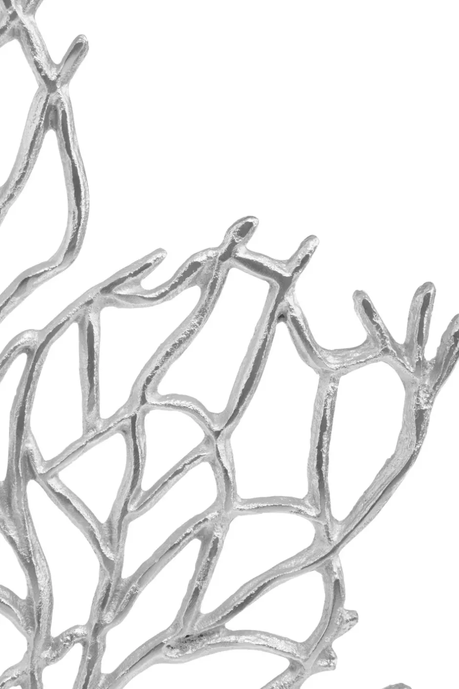 Statues & Sculptures Table Top|Modern^Euphoric Coral 53cm Silver Metal Indoor Sculpture