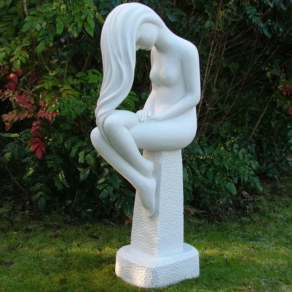 Statues & Sculptures Modern^Europa 110cm Marble Resin Garden Statue