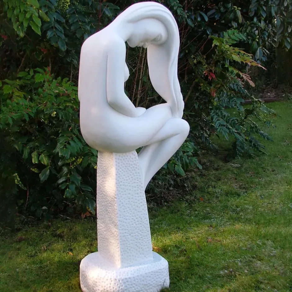 Statues & Sculptures Modern^Europa 110cm Marble Resin Garden Statue