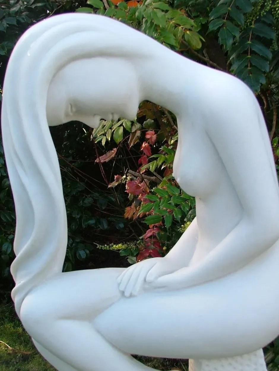 Statues & Sculptures Modern^Europa 110cm Marble Resin Garden Statue
