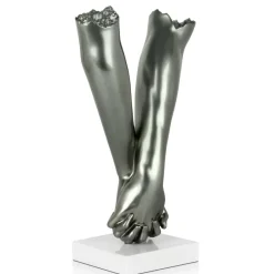 Statues & Sculptures Table Top|Contemporary^Everlasting Embrace 44cm Anthracite Resin Indoor Sculpture