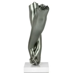 Statues & Sculptures Table Top|Contemporary^Everlasting Embrace 44cm Anthracite Resin Indoor Sculpture