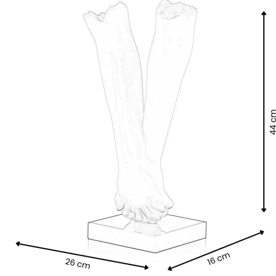 Statues & Sculptures Table Top|Contemporary^Everlasting Embrace 44cm Anthracite Resin Indoor Sculpture