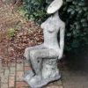 Statues & Sculptures Modern^Fadila 100cm Modern Stone Garden Statue