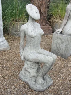 Statues & Sculptures Modern^Fadila 100cm Modern Stone Garden Statue