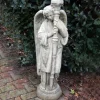 Statues & Sculptures Angel^Fallen Angel Stone Garden Statue