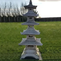 Statues & Sculptures Pagodas^Five Tier Japanese Pagoda Lantern Stone Garden Ornament