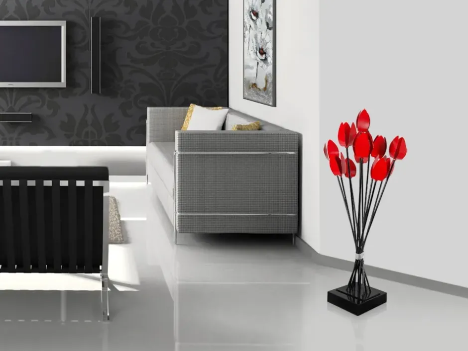 Statues & Sculptures Table Top|Floor Standing^Floral Awakening 91cm Metal Indoor Sculpture