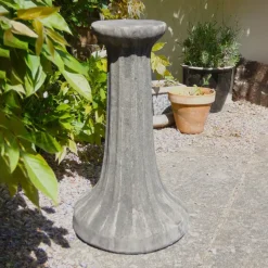 Statues & Sculptures Plinths & Pedestals^Fluted Column Stone Garden Pedestal