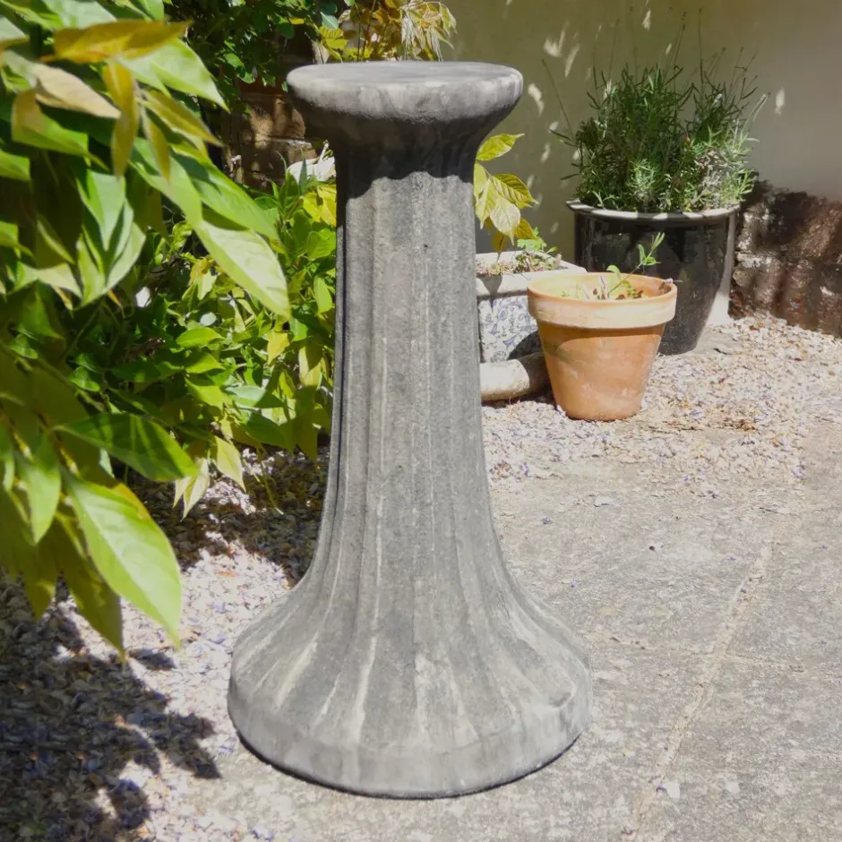 Statues & Sculptures Plinths & Pedestals^Fluted Column Stone Garden Pedestal